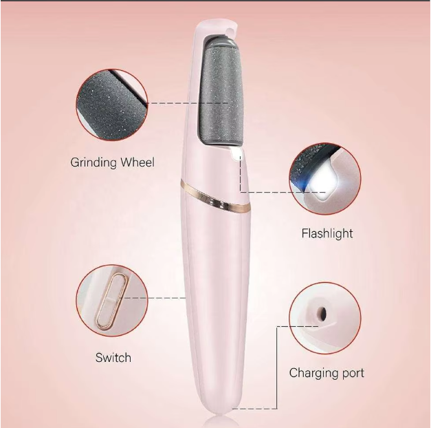 Râpe Électrique Rechargeable pour des Pieds Doux et Lisses 